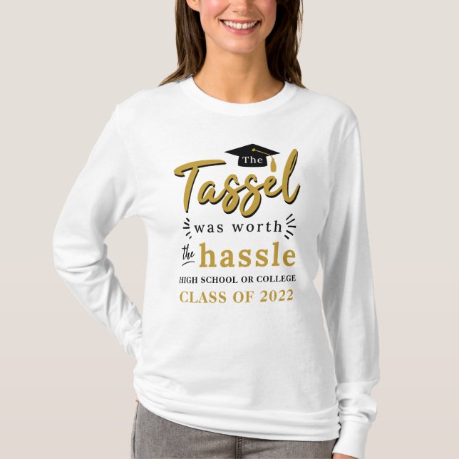Examen 2024 Klangen Var Värd Besväret T Shirt (Framsida)