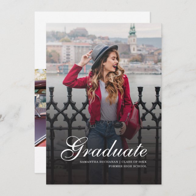 Examen 2025 Bilder Modern Examen Meddelande (Fram/baksida)