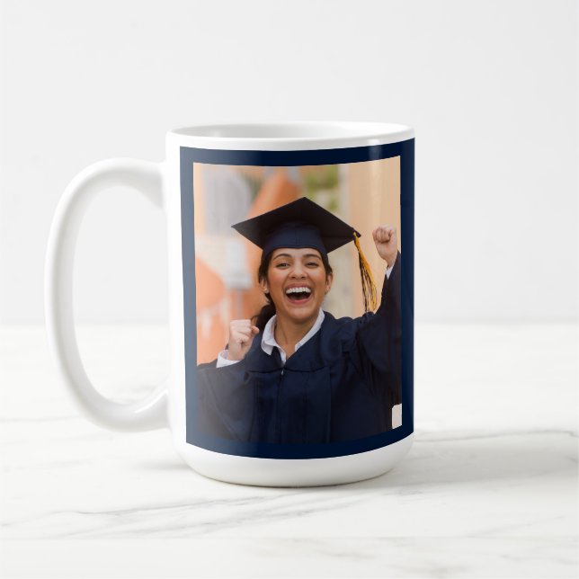 Examen 2026 Anpassad examensfoto Kaffemugg (Vänster)