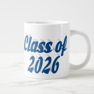 Examen 2026 blå text examen jumbo mugg