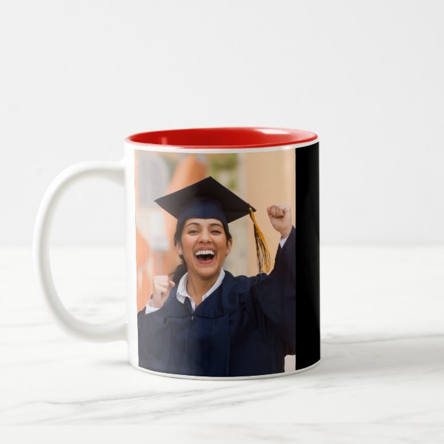 Examen 2026 Examensfoto Två-Tonad Mugg (Vänster)