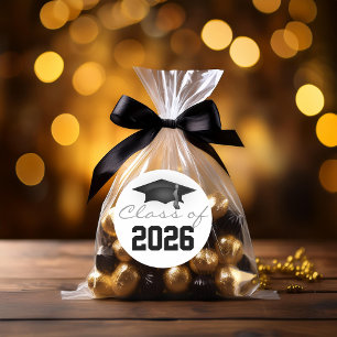 Examen 2026 examensmössa runt klistermärke