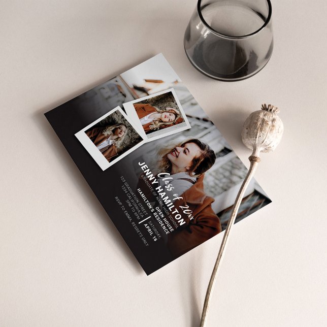 Examen 2026 Fest Foto Manus Graduate Inbjudningar (Skapare uppladdad)