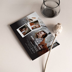 Examen 2026 Fest Foto Manus Student Inbjudningar