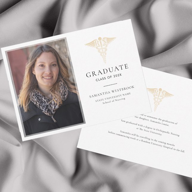 Examen 2026 Foto Sjuksköterska Uppvisnings Meddela (Nurse Pinning Graduation 2024 Ceremony Photo Announcement)