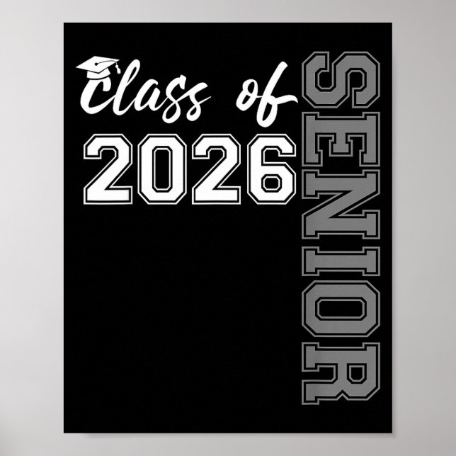 Examen 2026 klass 2026 rolig 2026 poster (Framsidan)