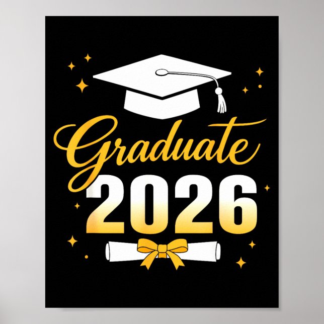 Examen 2026 klass 2026 rolig 2026 poster (Framsidan)