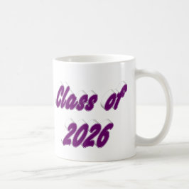 Examen 2026 lila typografi examen kaffemugg