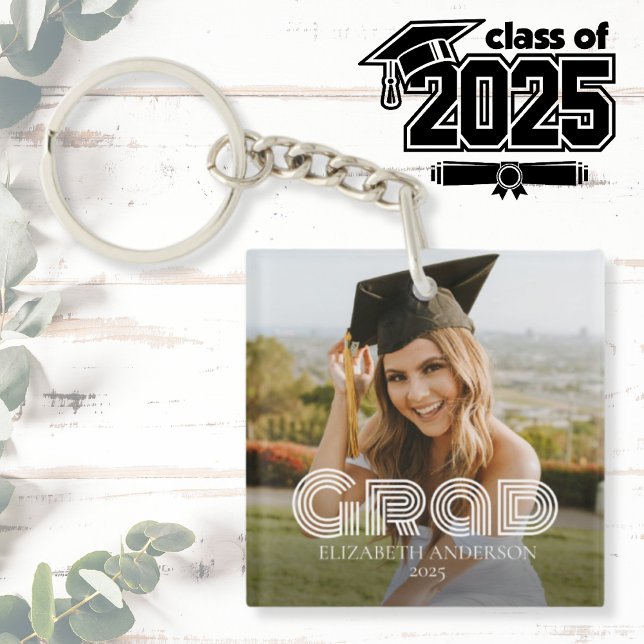 Examen 2026 manuskrift anpassad bild (Grad 2025 Script Custom Photo Keychain
Class of 2025
Graduation Photo Keepsake Gift)