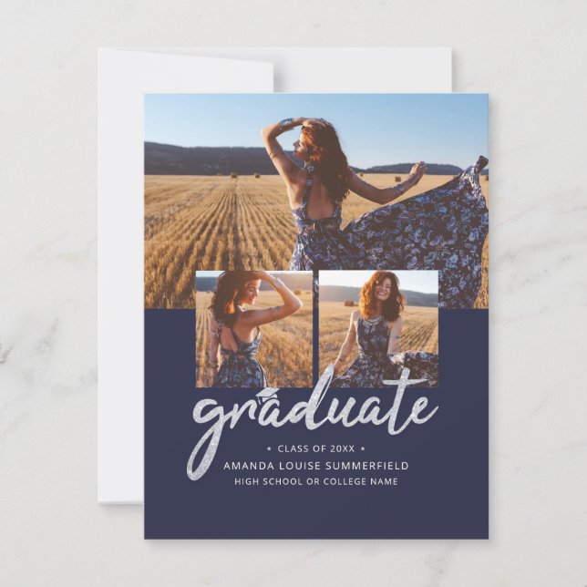 Examen 2026 Modern Fotokollage Tillkännagivande (Framsida)