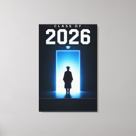 Examen 2026 Personligt Namn Present Canvastryck