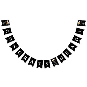 Examen 2026 Studentfest Svart Vimplar