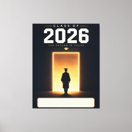 Examen 2026 Utexaminerade Personligt Namn Present Canvastryck