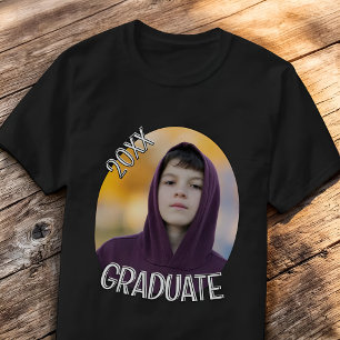 Examen 20XX Modern Enkel Anpassad Foto T Shirt