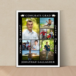 Examen 8 Foto Collage Grattis examen Poster