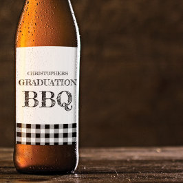 Examen BBQ-ruta Ölflaska Etikett