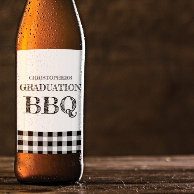 Examen BBQ-ruta Ölflaska Etikett (Skapare uppladdad)