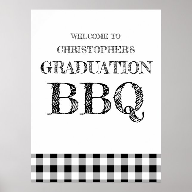 Examen BBQ-ruta Poster (Framsidan)