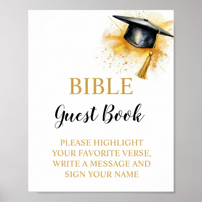 Examen Bibel Gästbok Skylt (Framsidan)
