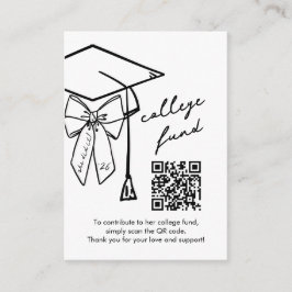 Examen Collegefond QR-kod Mössa och fläta Tilläggskort