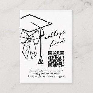 Examen Collegefond QR-kod Mössa och fläta Tilläggskort