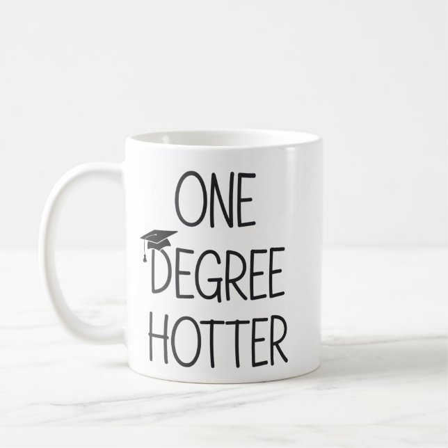 Examen En Grad Varmare Rolig Högskole Master Kaffemugg (Vänster)