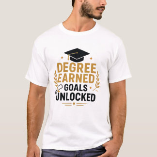Examen Examen Mål Upplåst Examen T Shirt
