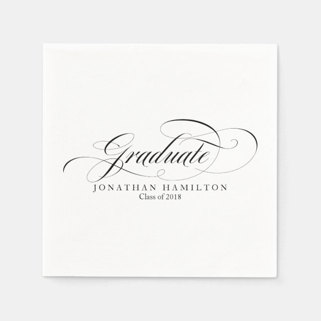Examen Fancy Calligraphy Examen Pappersservett (Framsidan)