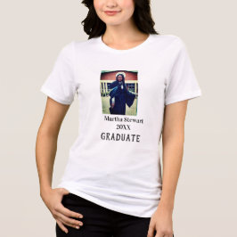 Examen foto namn år klass universitet enkelt t shirt