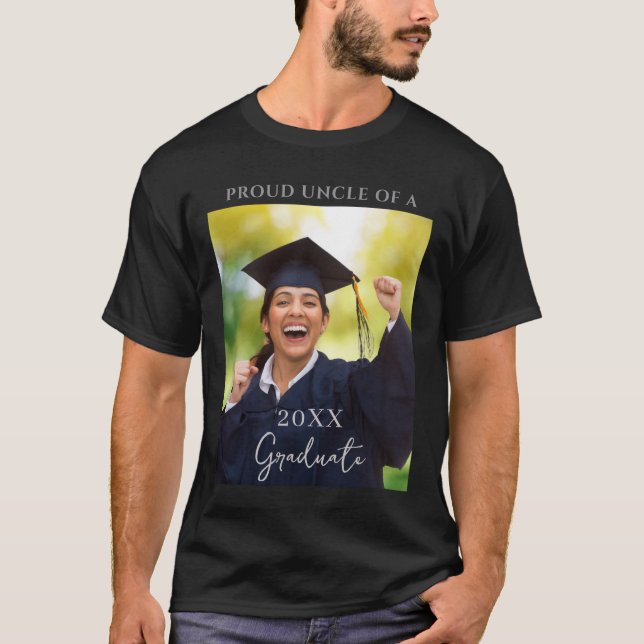 Examen Foto Stolt Farbror T-Shirt (Framsida)
