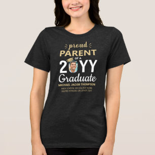 Examen Foto Stolt Förälder Klass År Examen T Shirt