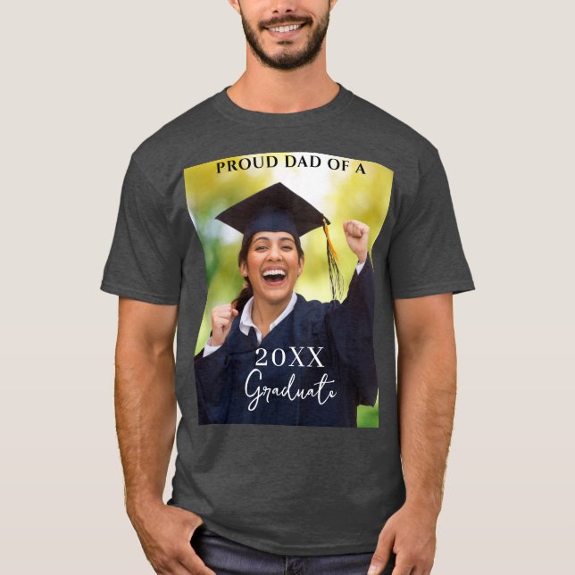 Examen Foto Stolt Pappa T-Shirt (Framsida)