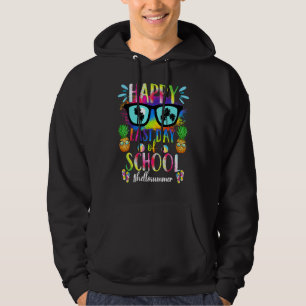 Examen Hej Sommar Glad Sista Dag Barn Lärare Hoodie