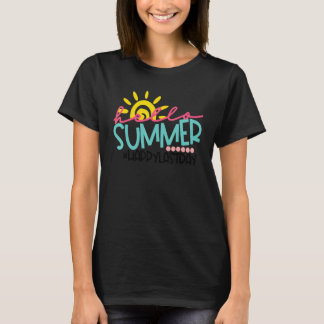 Examen Hej sommar Glad sista dag Barn Lärare T Shirt