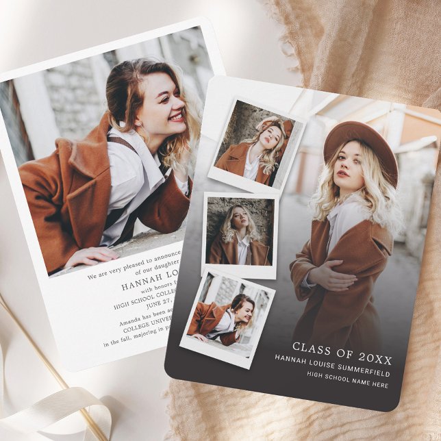 Examen Multifoto Student 2026 Meddelande (Graduation Multi Photo Grad 2025 Announcement)