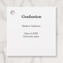 Examen namn klass 20XX universitet namn simp Gåvor Etiketter