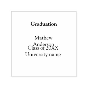 Examen namn klass 20XX universitet namn simp Självfärgande Stämpel