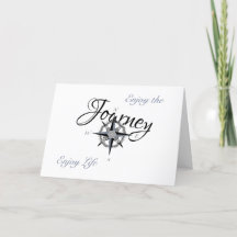 Examen - Njut av resan - Njut av livet-kort