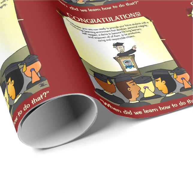 Examen Platt Kort Presentpapper (Rullad Hörn)