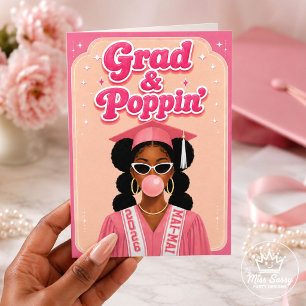 Examen & Poppande Bubblegummi Rosa Examen Kort
