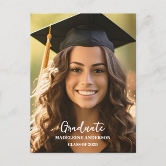 Examen Svart mössa och tofs foto Vykort