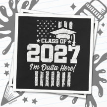 Examen USA-flagga Avgångsklass 2027