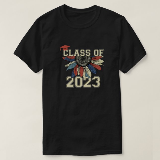 Examen Utbildningsår 2023 Student på sista året T Shirt (Design framsida)