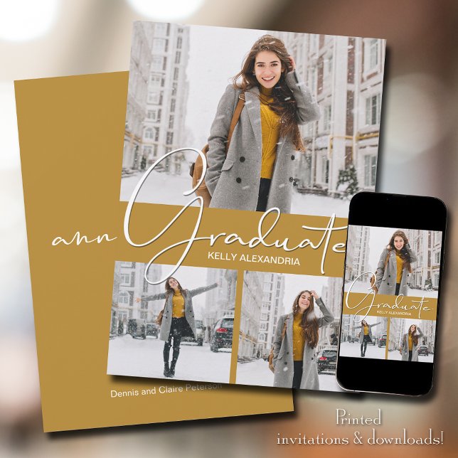 Examen vertikal 3 Foto Examen inbjudan (Skapare uppladdad)