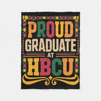 Examen vid Hbcu Juneteenth Skola Historisk Hbcu Fleecefilt