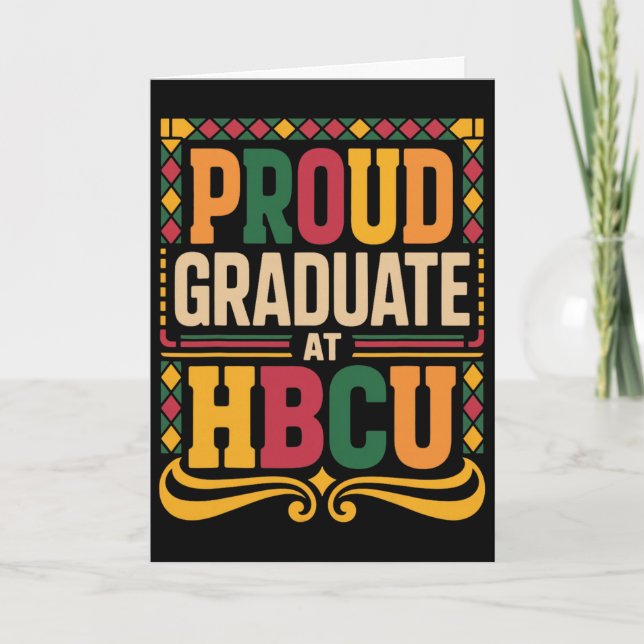 Examen vid Hbcu Juneteenth Skola Historisk Hbcu Kort (Framsida)