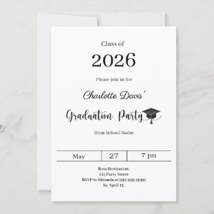 Examenfest modern klass 2026 inbjudningar