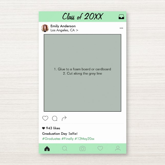 Examenfest Rekvisita Fotobox Ram Dekoration Poster (Skapare uppladdad)