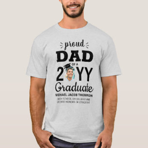 Examenfoto Examenklass År Stolt Pappa T Shirt