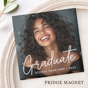 Examenfoto examensdeltagarens namn magnet